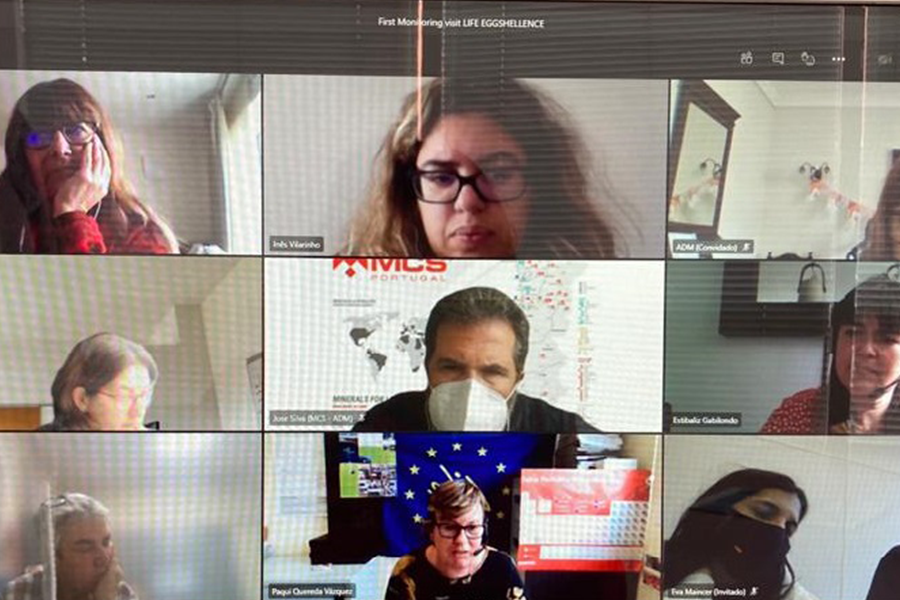 Reunião de acompanhamento do LIFE EGGSHELLENCE com o monitor da CE e o consórcio
